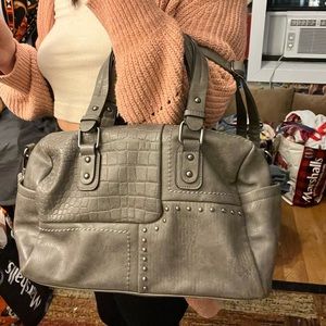 brown faux leather boho bag!